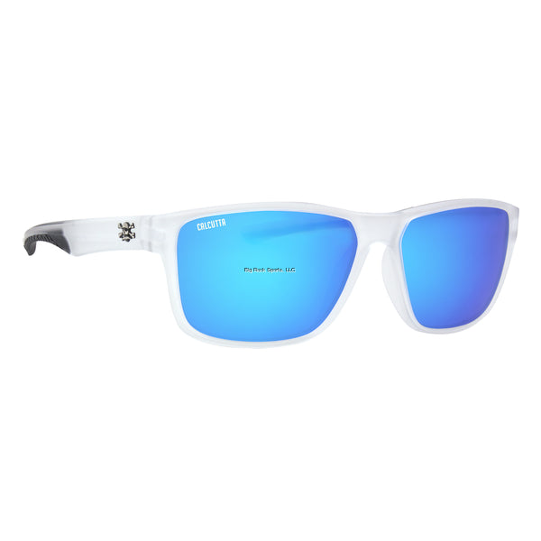 Calcutta JT1BMCSK Jetty Sunglasses-Crystal Smoke/Blue Mirror Lens