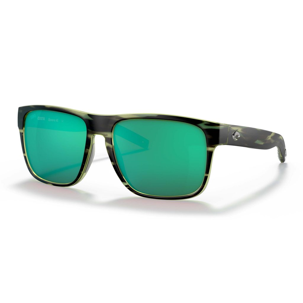 New Authentic Costa Sunglasses-Spearo XL 253-Matte Reef w/Green Mirror-580P