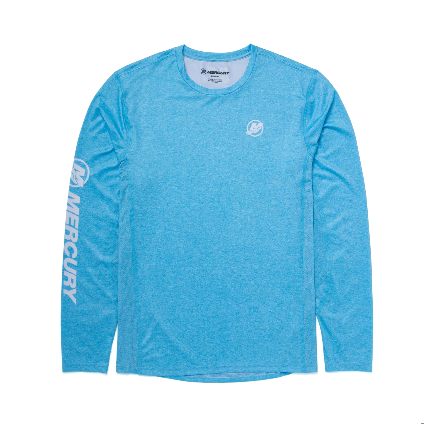 New Mercury Long Sleeve Performance Shirt-Columbia Blue-2XL
