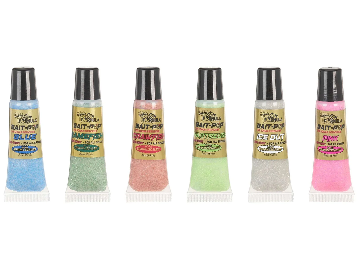 Bait-Pop-Jacob Wheeler Pro 6 Pack- Pink, Chartreuse, Gamefish, Crawfish, Blue, Ice Out