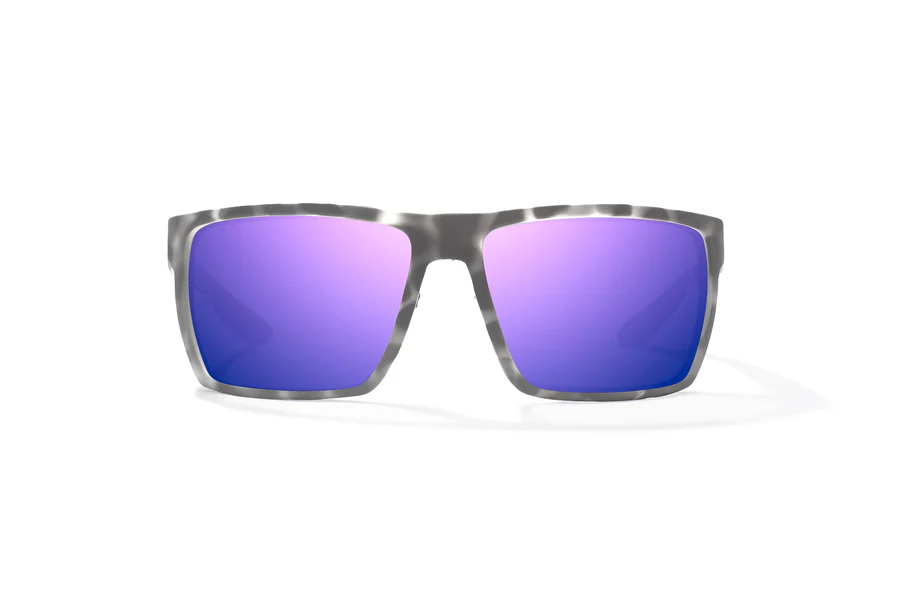 Bajio Stiltsville Sunglasses-XLarge-Gray Rock Matte/Violet Glass