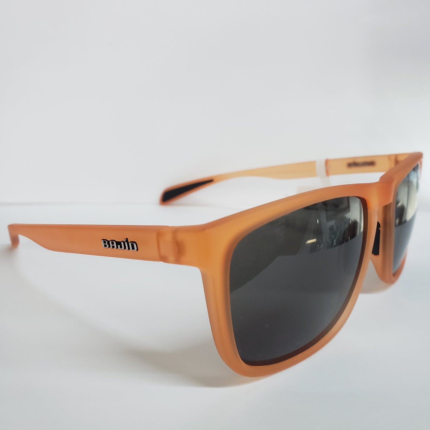 Bajio Calda Sunglasses-Small-Peach Glass Matte/Gray Polycarbonate