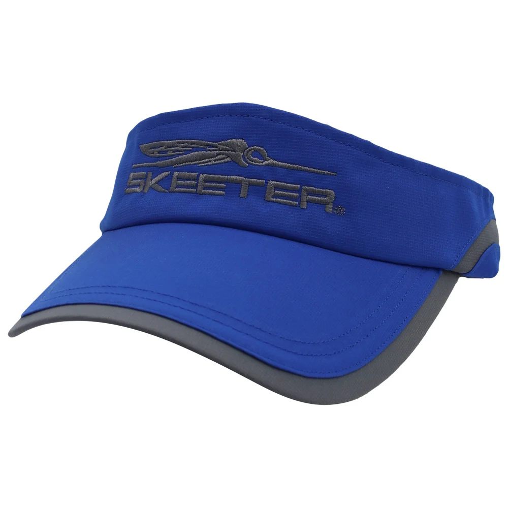 New Authentic Skeeter Visor-Royal Blue/Gray Logo