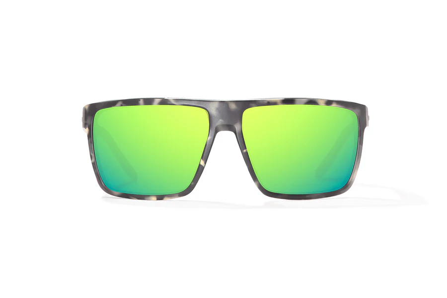 Bajio Toads Sunglasses-Large-Gray Rock Matte/Green Glass