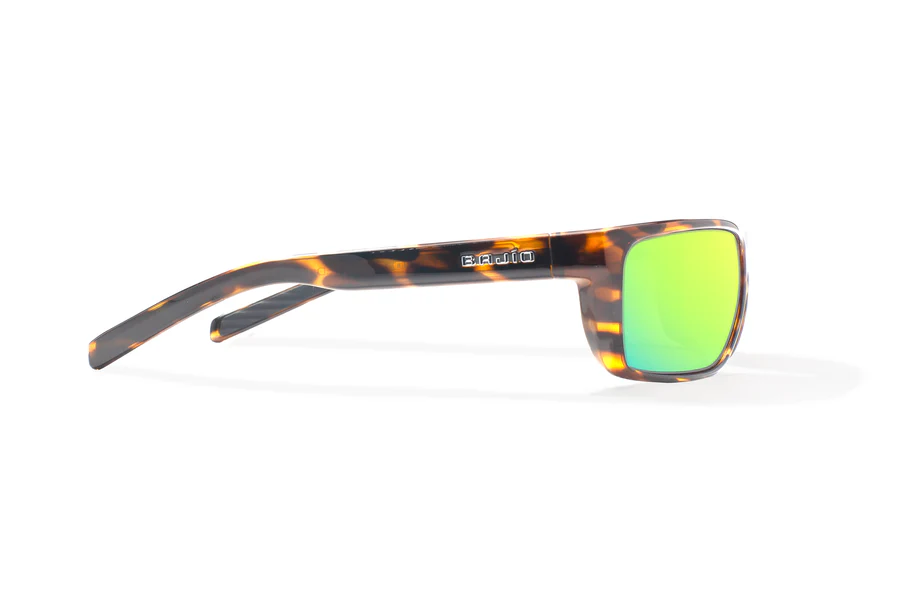 Bajio Sigs Sunglasses-Medium-Brown Tortoise Gloss/Green Glass