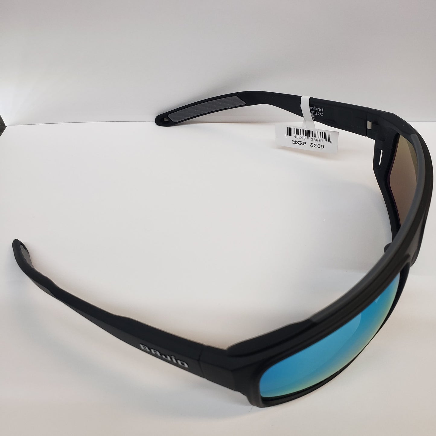 Bajio Greenland Sunglasses-Large-Black Matte/Blue Polycarbonate