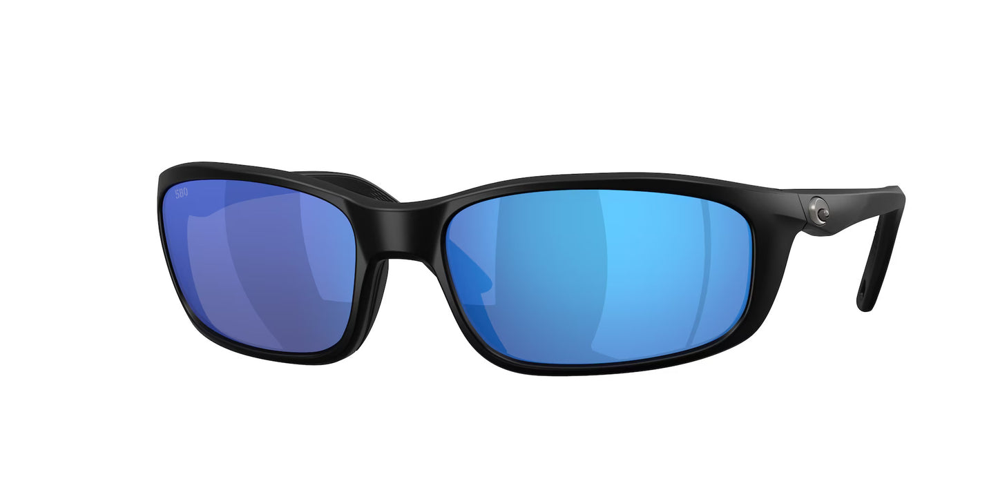 New Authentic Costa Sunglasses-Brine II-Matte Black/Blue Mirror-580G
