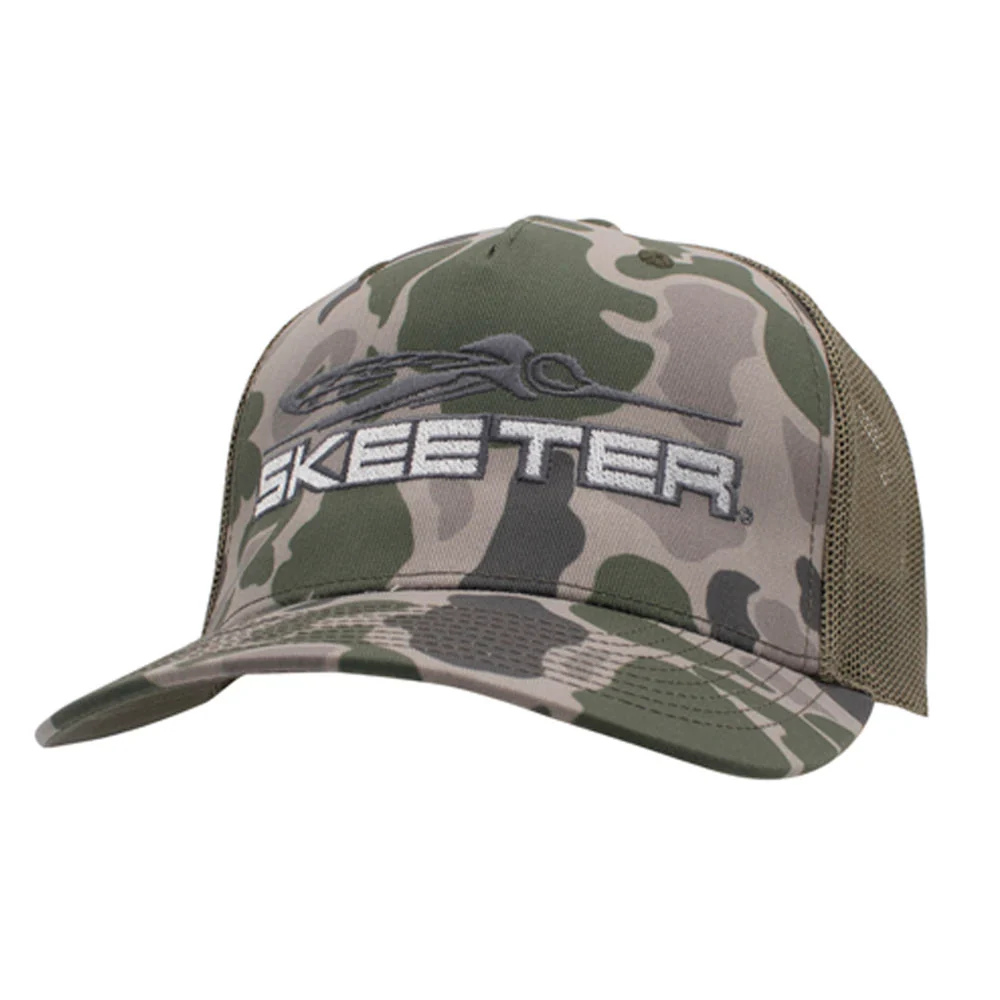 New Authentic Skeeter Hat-Richardson Marsh Duck Camo/Loden Green Mesh