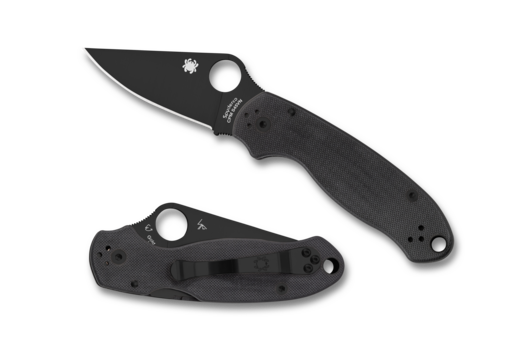 Spyderco Para 3 Plain Black/Black G-10