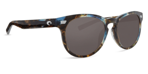 New Authentic Costa Del Mar "Del Mar" Ocean Tortoise Gray Mirror Lens 580G