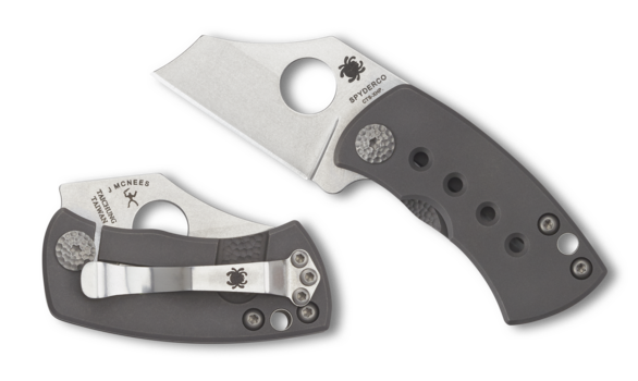 NEW Spyderco McBee Titanium CTS-XHP Plainedge C236TI