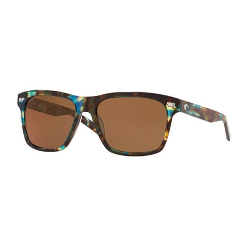 New Authentic Costa Del Mar Aransas Sunglasses 204 Shiny Ocean Tortoise w/Copper Lens 580G