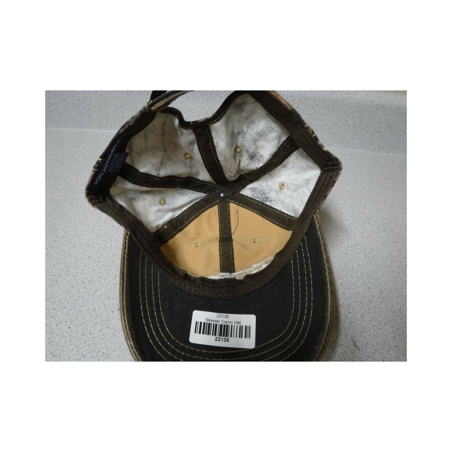 New Authentic Skeeter Richardson Hat Faded Black/ Back Mossy Oak Camo