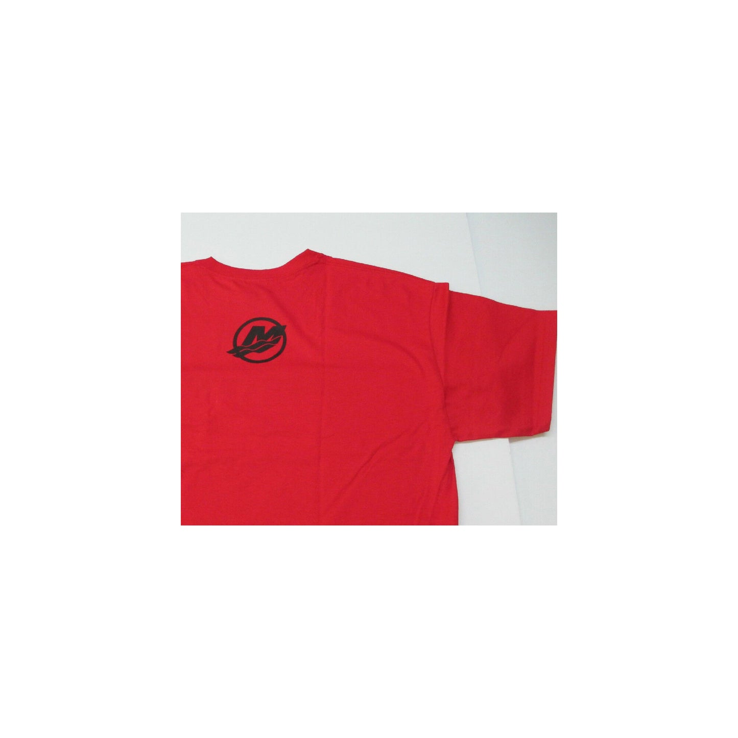 New Authentic Mercury Marine Short Sleeve Shirt Red/ Front Black Word MERCURY/ Back Black M Logo 2XL