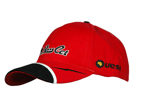 Bass Cat- Quest Hat- Red/Black