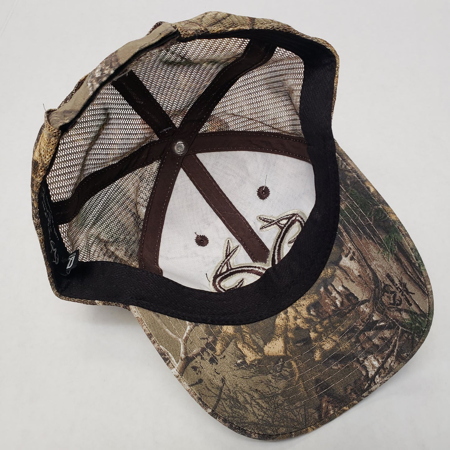 New Authentic RealTree Hat Adjustable Camo/ Camo Mesh Back