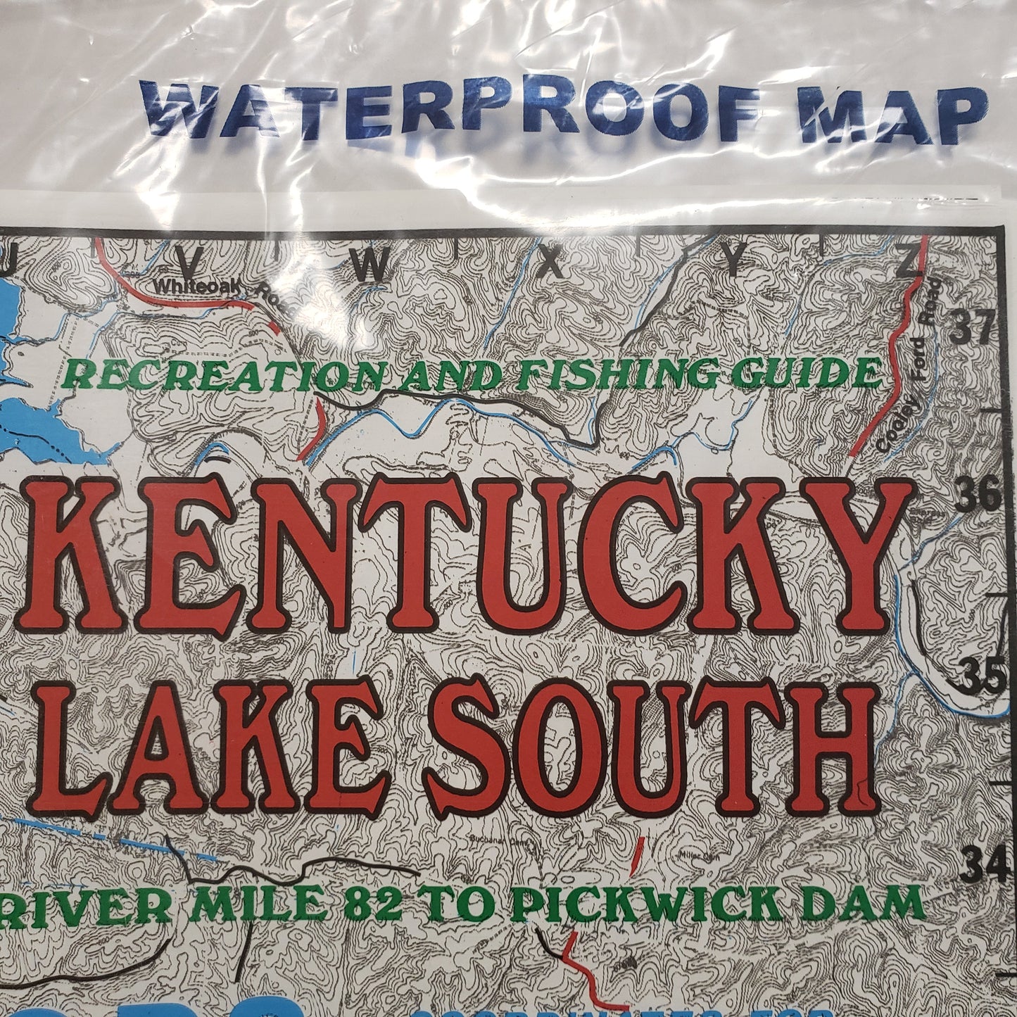 Atlantic Mapping GPS Waterproof Map Kentucky Lake South