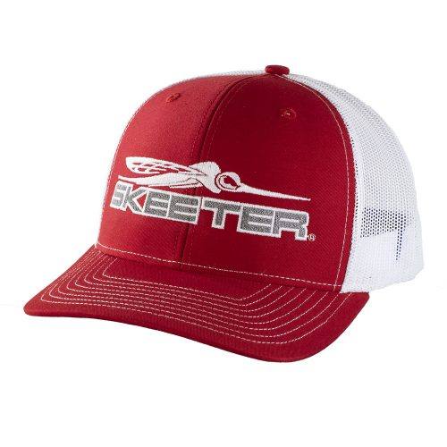 New Authentic Skeeter Red Richardson Trucker Hat Gray/Black Logo