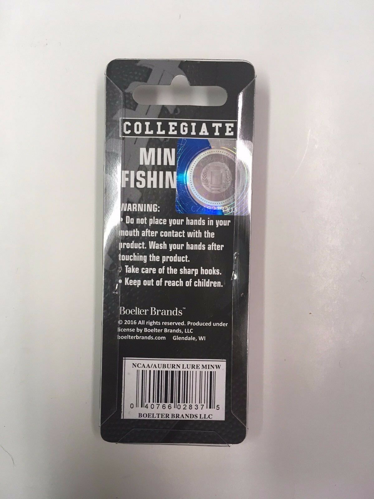 New Officially Licensed Auburn Minnow Fishing Lure