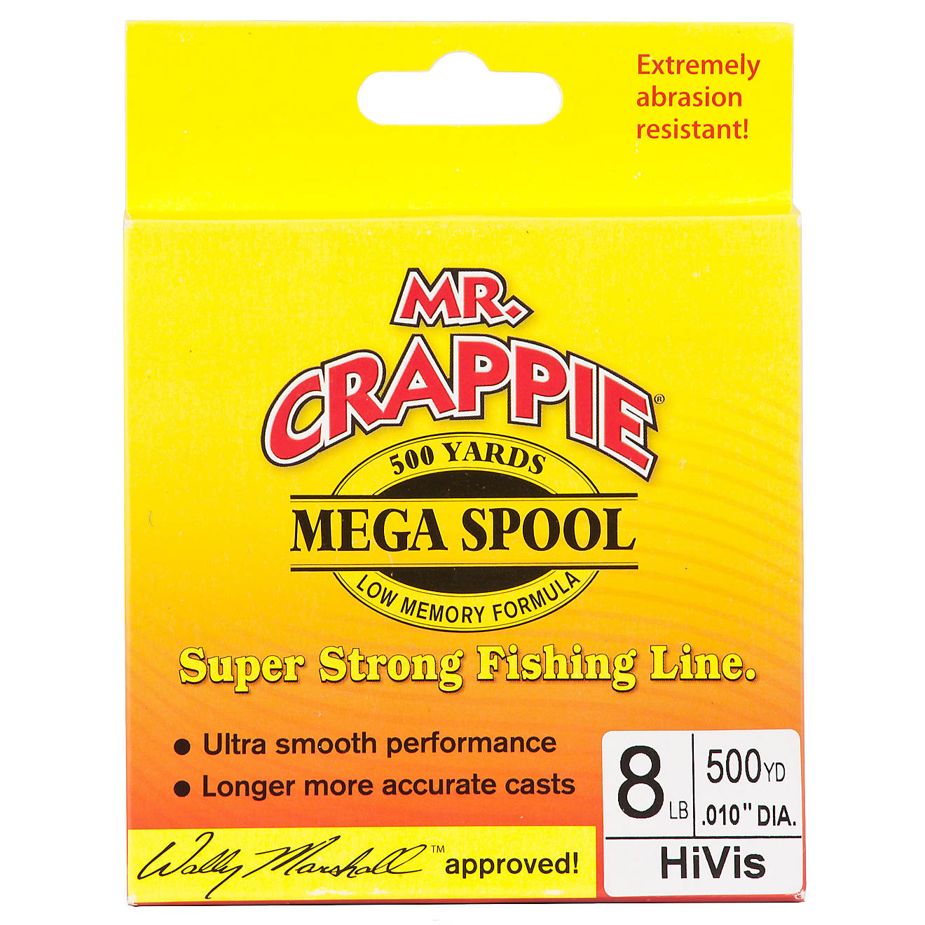 Lew's Mr Crappie Mega Spool- 500 yd. -8 lb. HiVis