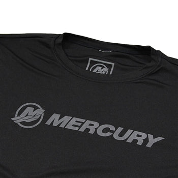 New Authentic Mercury Long Sleeve Performance T-Shirt-Black 3X