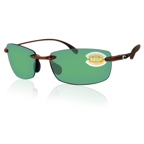 New Authentic Costa Ballast Readers Tortoise/Green Mirror 2.50 580P