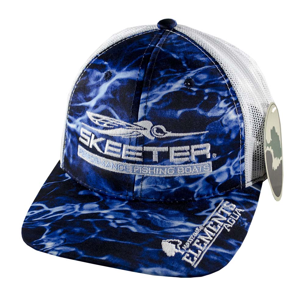 New Authentic Skeeter Hat Richardson Hat Blue Agua/ Marlin/ Back White Mesh