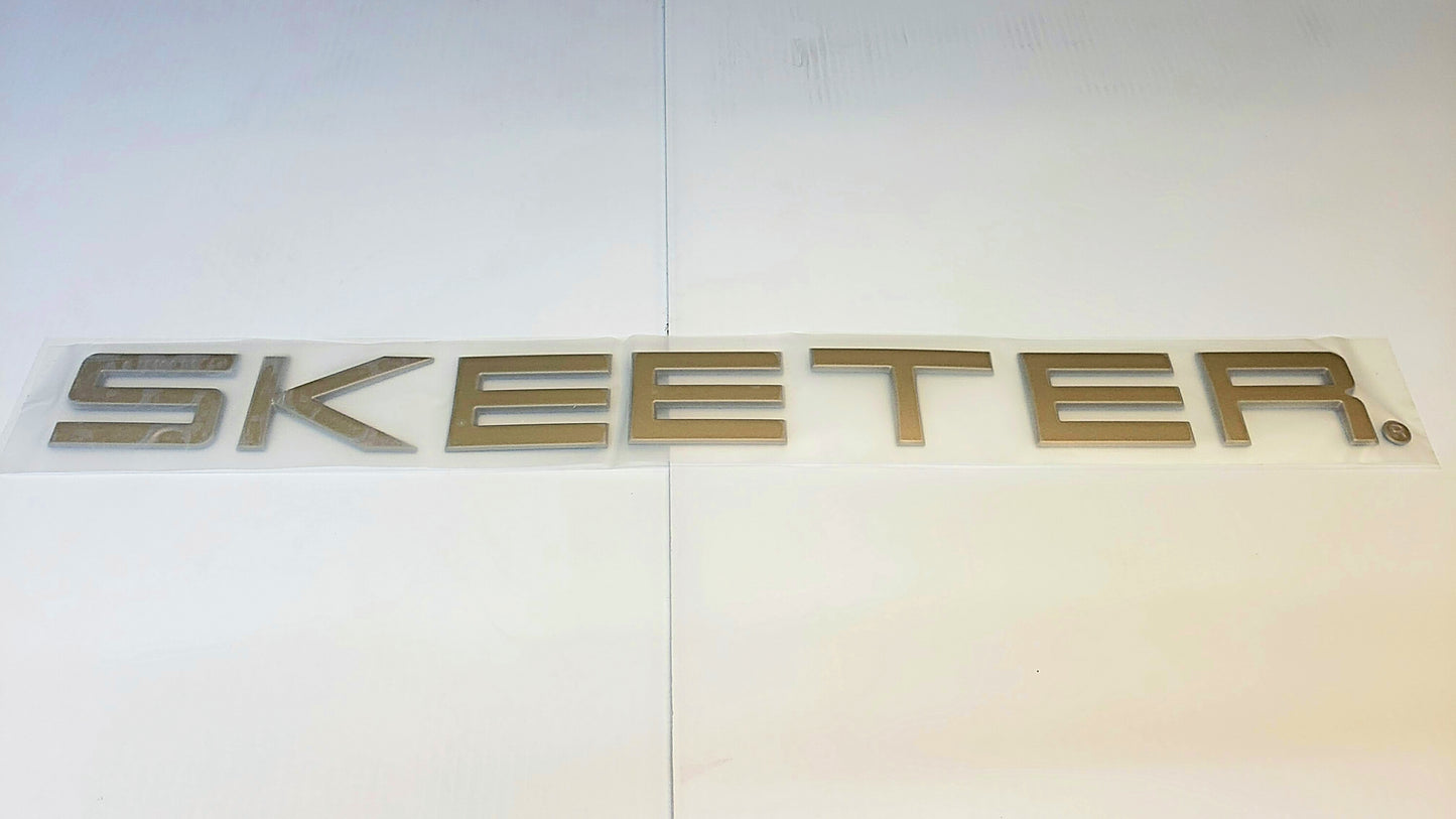 New Authentic SKEETER GOLD emblem - 25" x 3"
