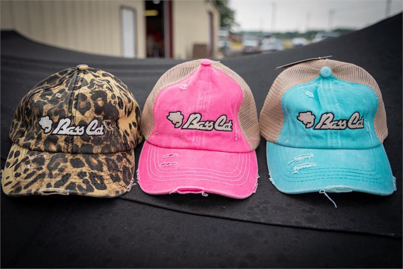 Bass Cat CC Ponycap-Pink/Beige Mesh