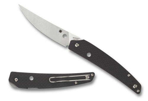 Spyderco Ikuchi Carbon Fiber CPM S30V Plainedge C242CFP
