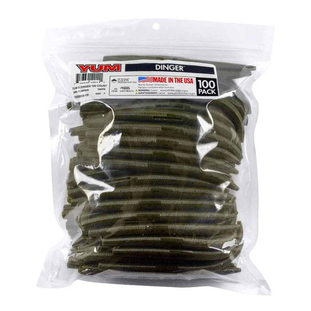 YUM Dinger 5" Bulk 100pk Green Pumpkin