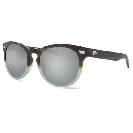 New Authentic Costa Del Mar Matte "Del Mar" Tide Pool Sunglasses w/Gray Silver Mirror Lens 580G