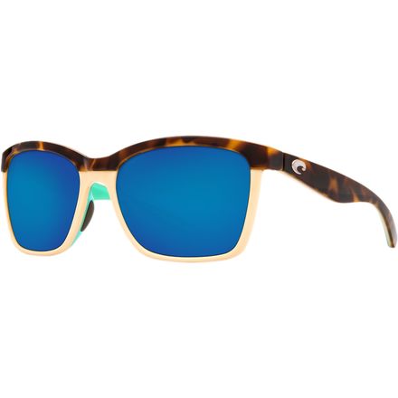 New Authentic Costa Anaa Retro Tortoise/Cream/Blue Mirror 580P