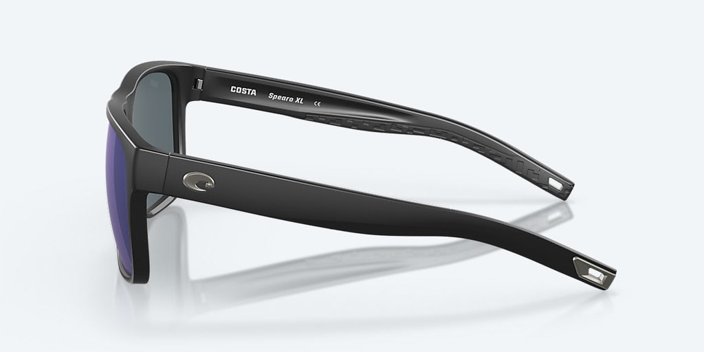 New Authentic Costa Sunglasses -Spearo XL-Black Frame /Blue Mirror Polycarbonate Lens- 580P
