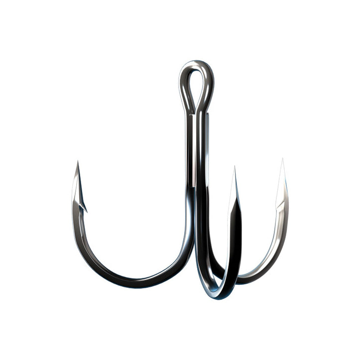 TroKar 2X Strong Round Bend Treble Hook