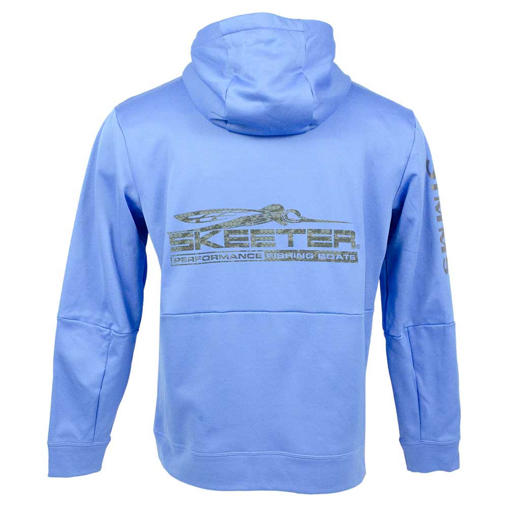 New Authentic Skeeter Simms Hoodie Pacific Blue Medium
