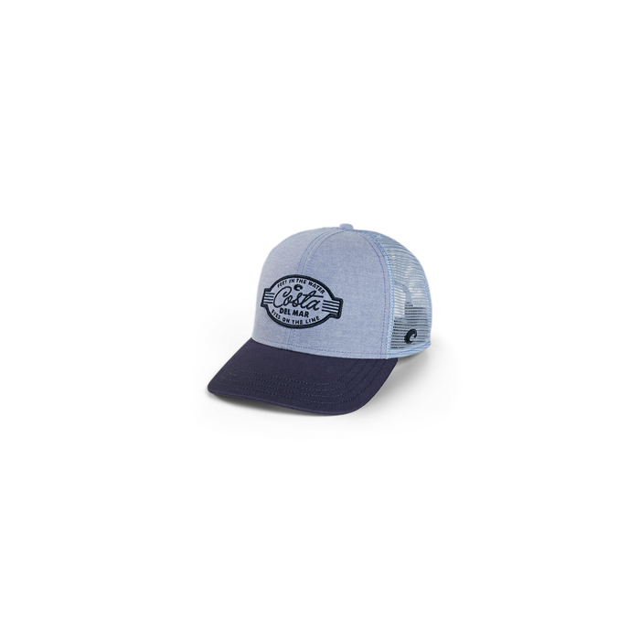 New Authentic Costa Trucker Hat Adjustable Navy Blue Feet in the Water