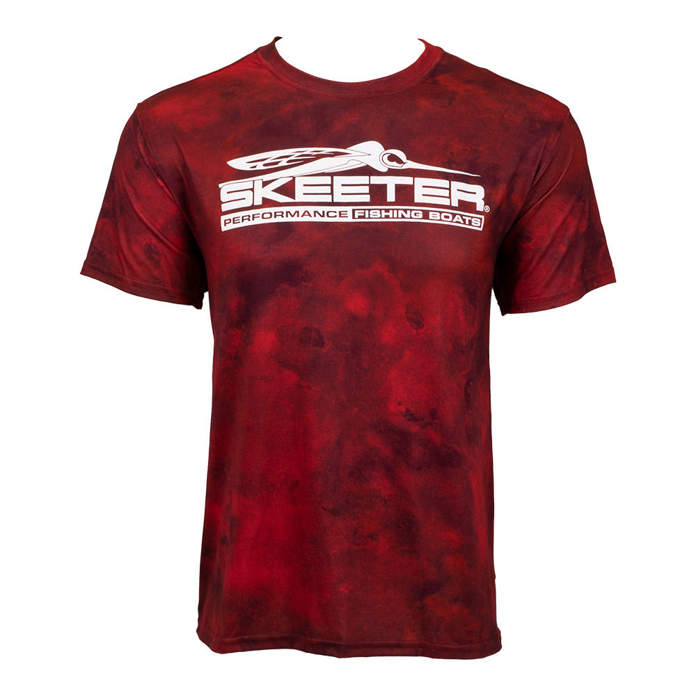New Authentic Skeeter Scarlet Cloud Print S/S Shirt-XL