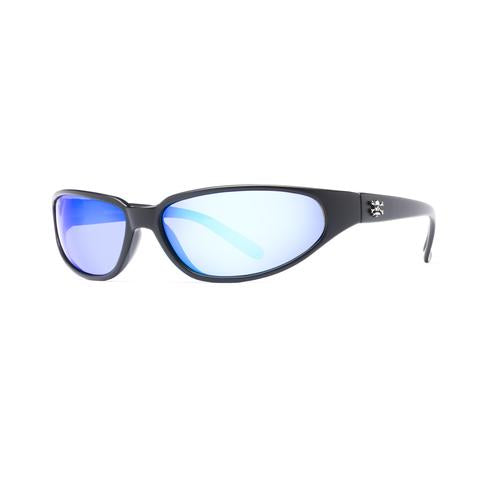 New Authentic Calcutta Carolina Sunglasses Matt Black Frames/ Polarized Blue Mirror Lens