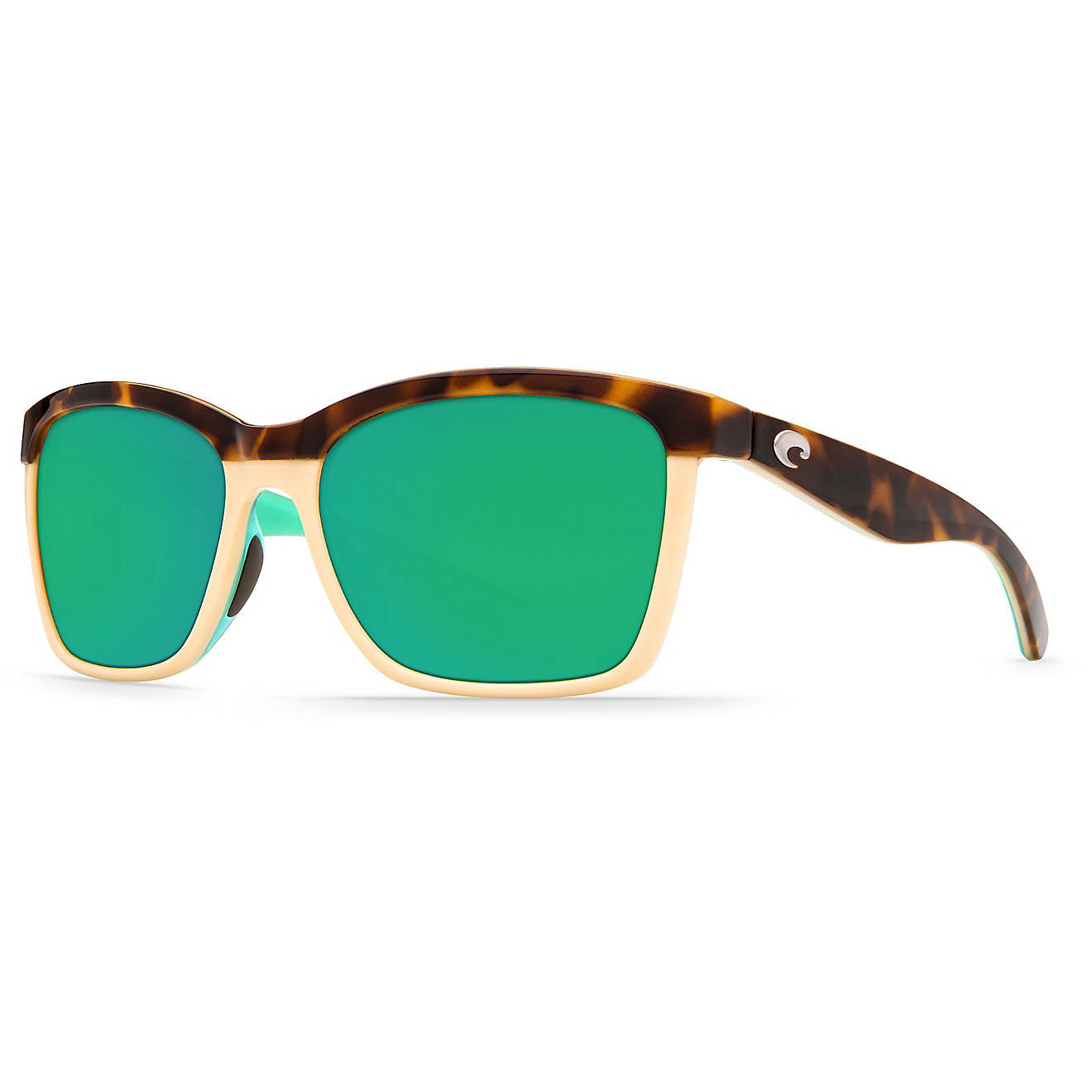 New Authentic Costa Anaa Shiny Retro Tort/Cream/Mint Green Mirror 580G