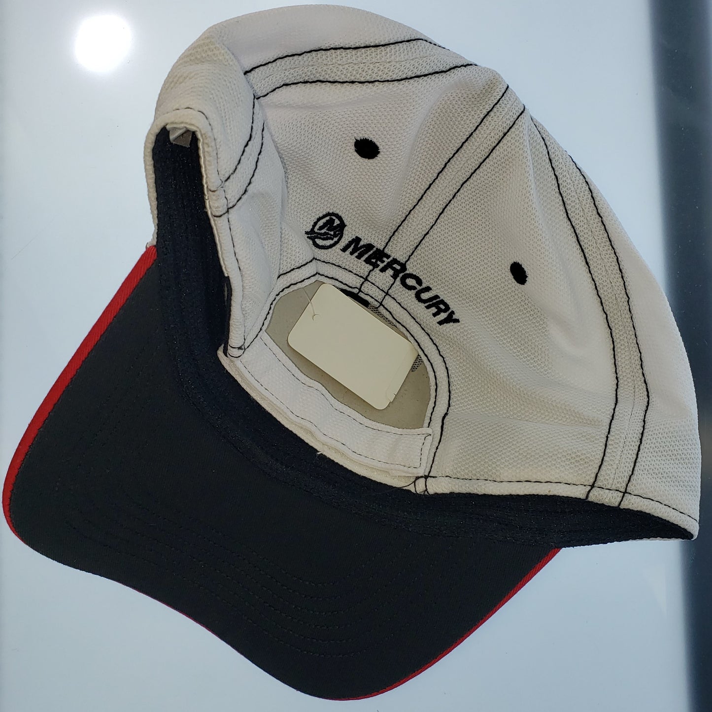 Authentic Mercury Marine Hat Black/ White Cool Dry Mesh/ RPM