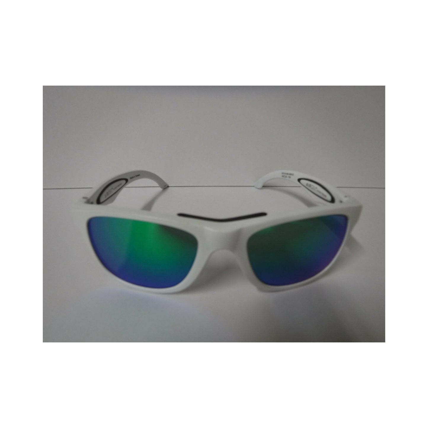 White Frame with Blue Storm Lens