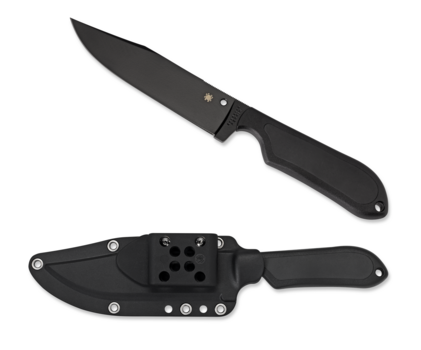 Spyderco Street Bowie Perrin Plain Black w/Sheath FB04PBB