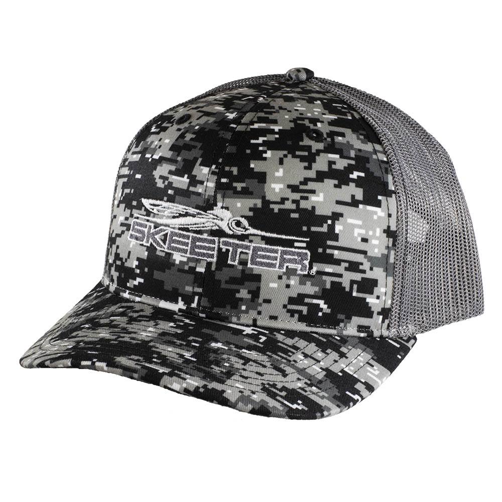 New Authentic Skeeter Digital Camo Hat-Gray Camo/Gray Mesh