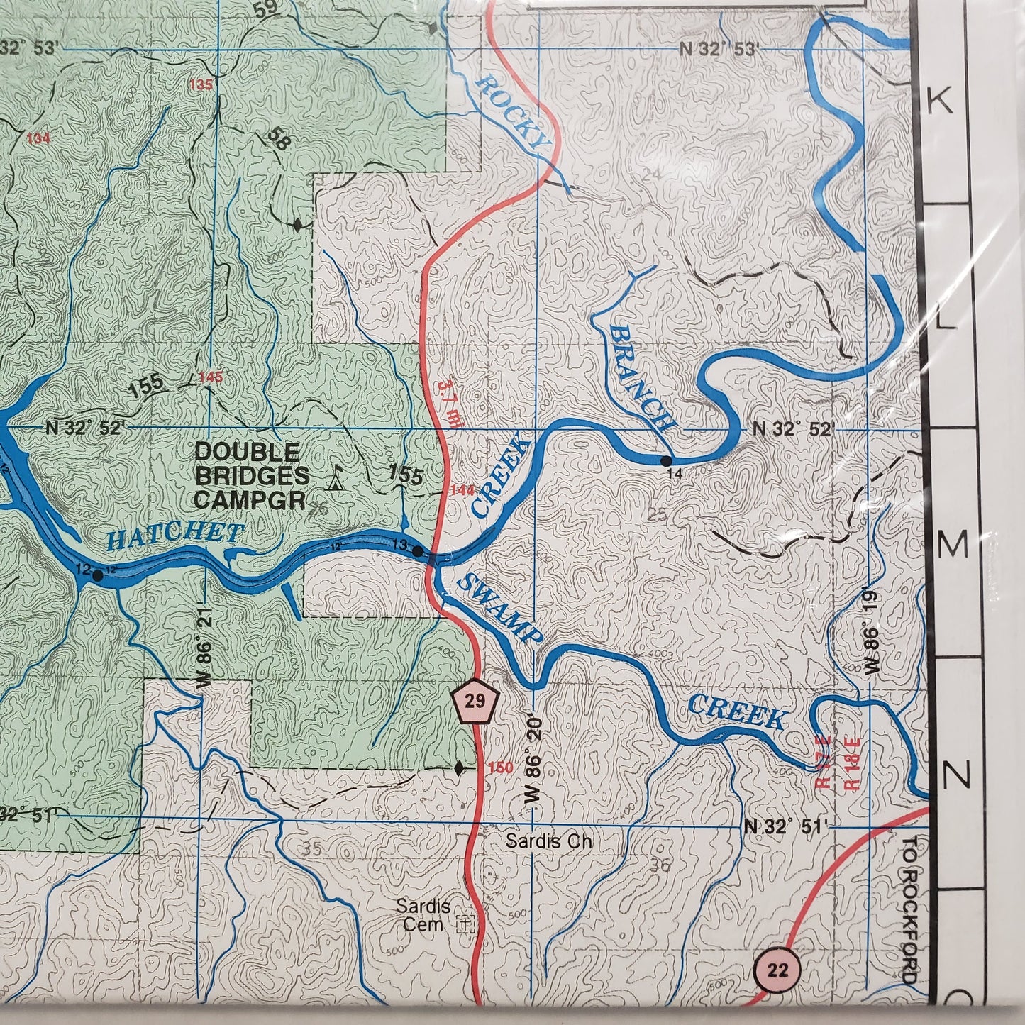 Atlantic Mapping GPS Waterproof Map Lake Mitchell