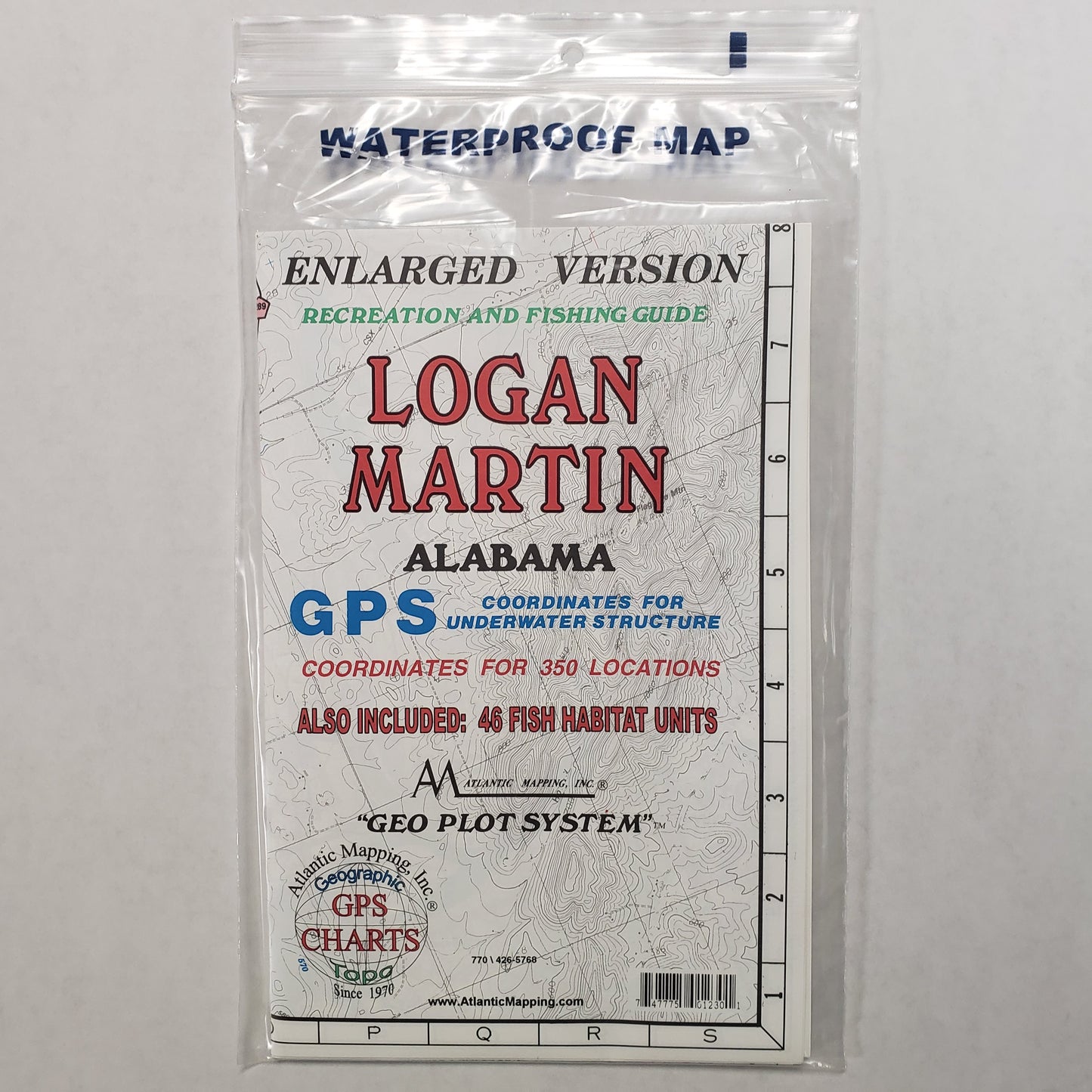 Atlantic Mapping GPS Waterproof Map Logan Martin