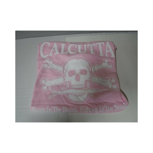 New Authentic Calcutta Short Sleeve Shirt/ Front Pocket/Original Logo  Pink 2XL