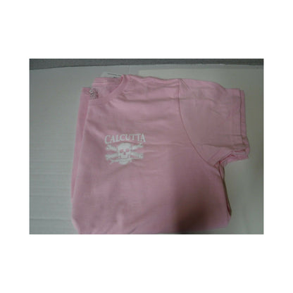 New Authentic Calcutta Short Sleeve Shirt/ Front Pocket/Original Logo  Pink 2XL