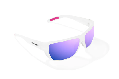 Bajio Rigolets Sunglasses-Small-White Glass Matte/Violet Polycarbonate