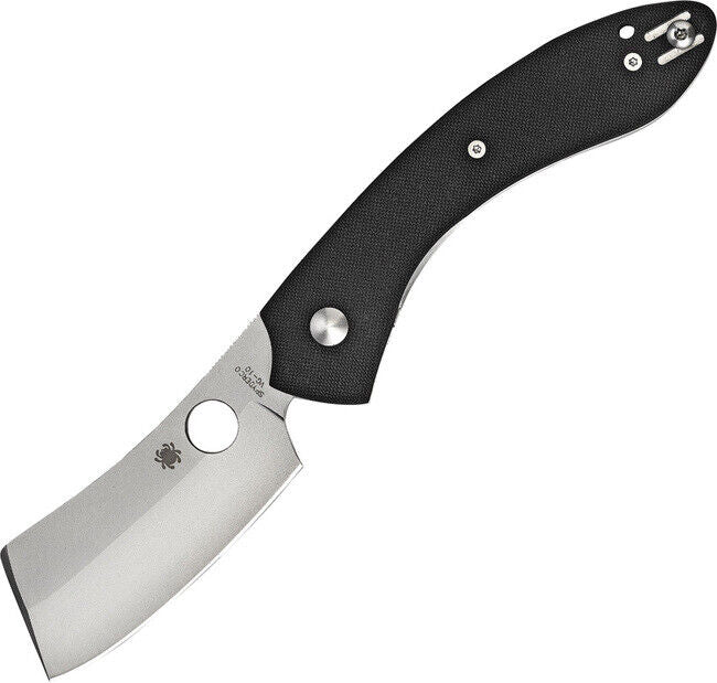 NEW Spyderco Roc Black G-10 Plain Edge C177GP